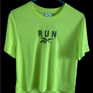 Reebok yellow High Visibility shirt size Large NWT
